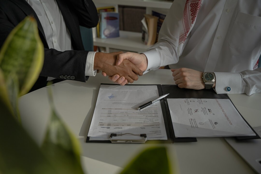 business professionals shaking hands