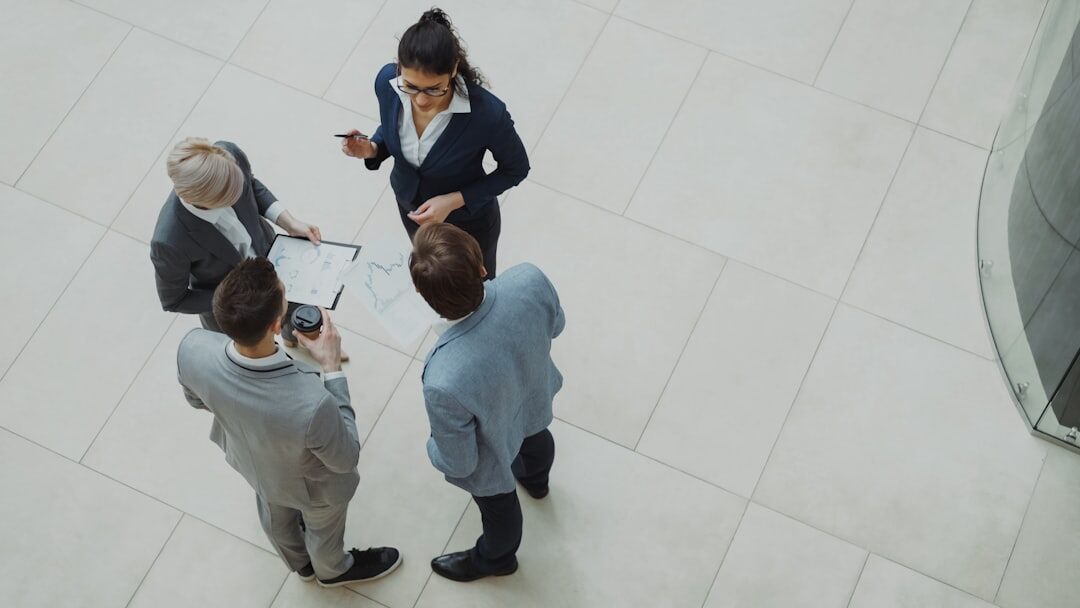 group of executives in discussion